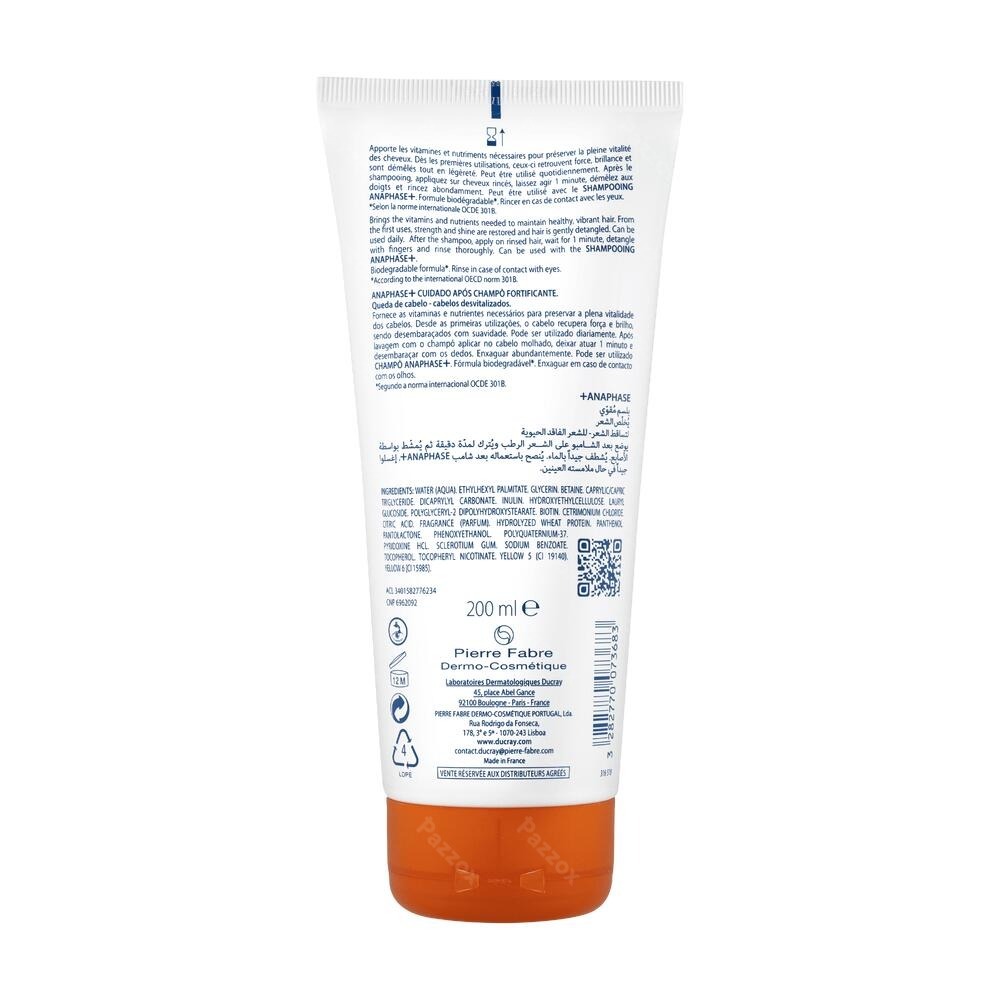 Ducray Anaphase+ Versterkende Conditioner Haaruitval en Futloos Haar 200ml