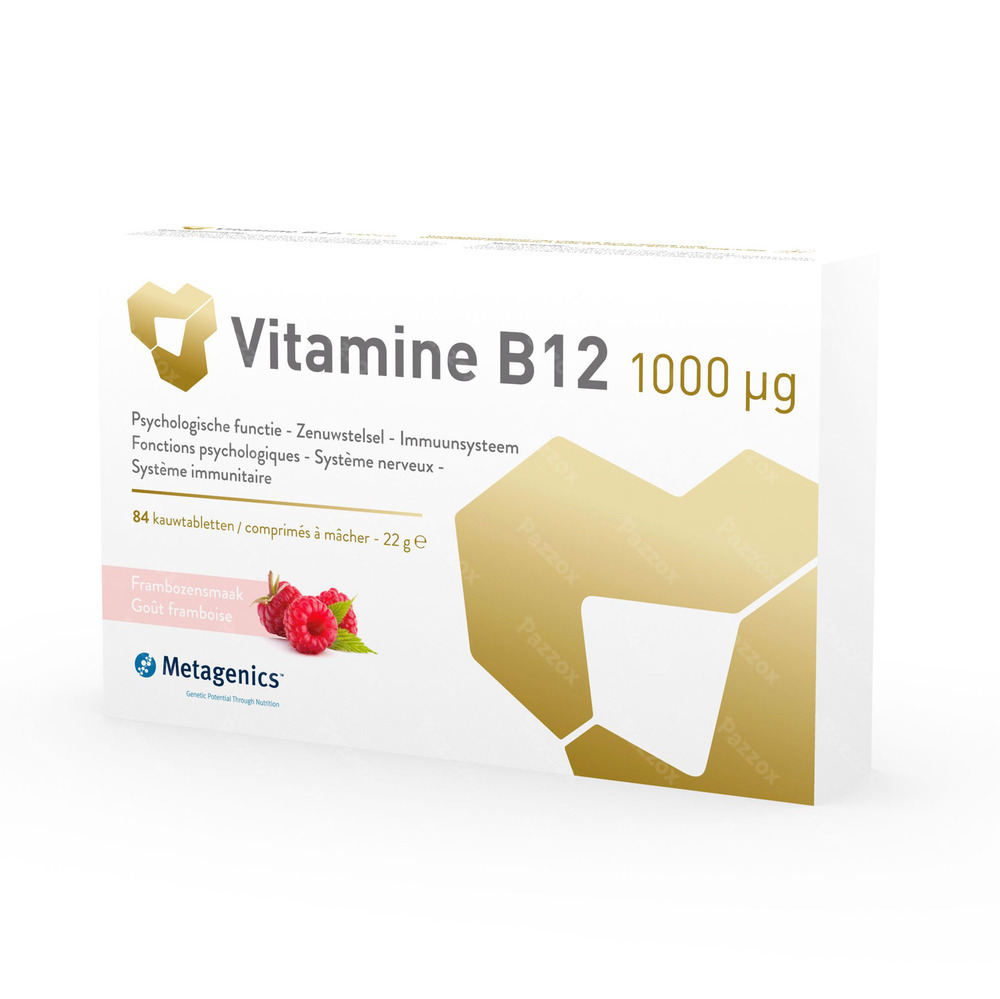 Vitamine B12 1000mcg Kauwtabl 84 Metagenics