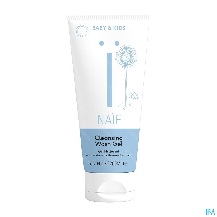 Naïf Reinigende Wasgel Baby en Kids 200ml