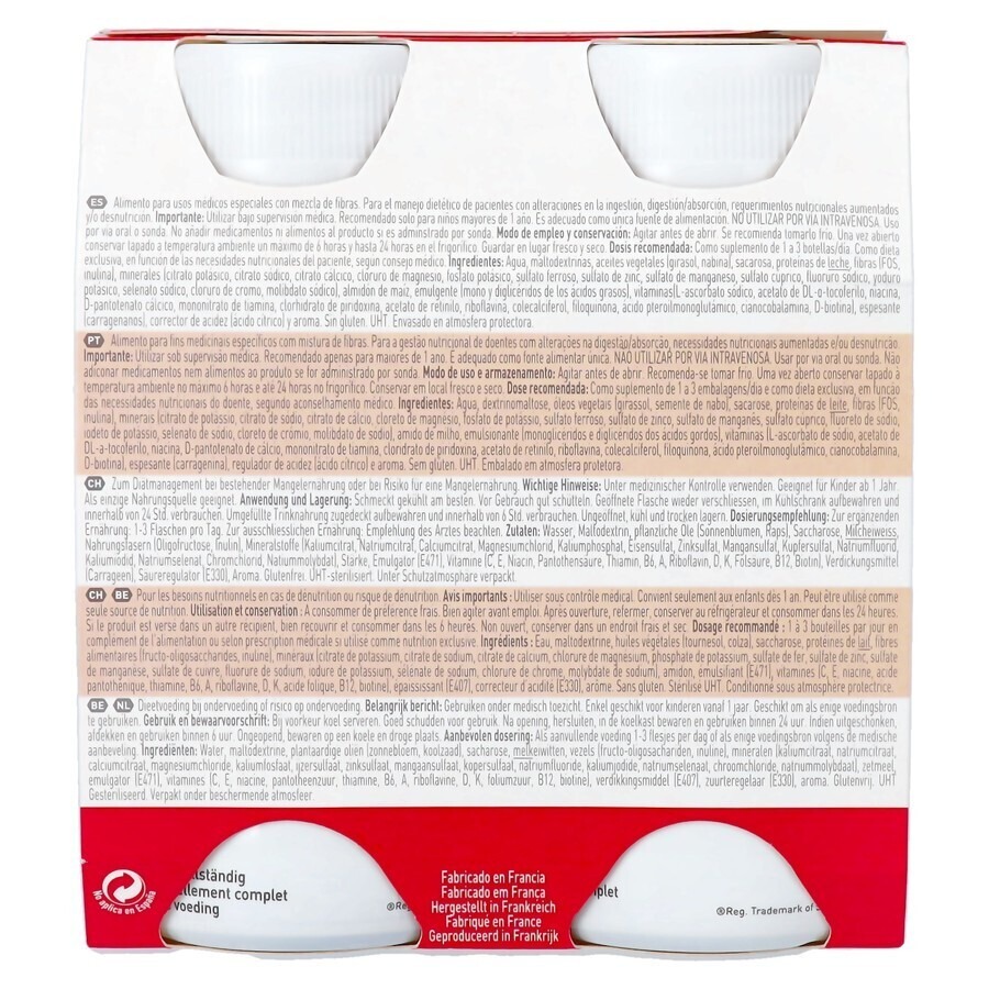 Resource Junior Fibre Vanille 4x200ml