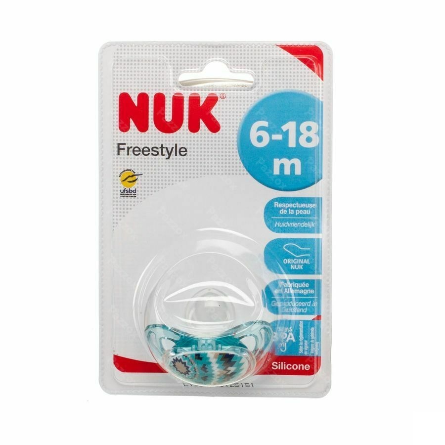 Nuk Fopspeen Freestyle Blauw 6-18m