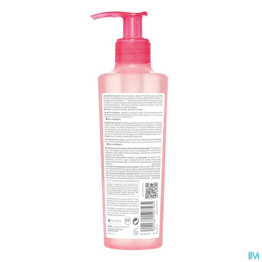Bioderma Sensibio Reinigende Schuimgel 200ml
