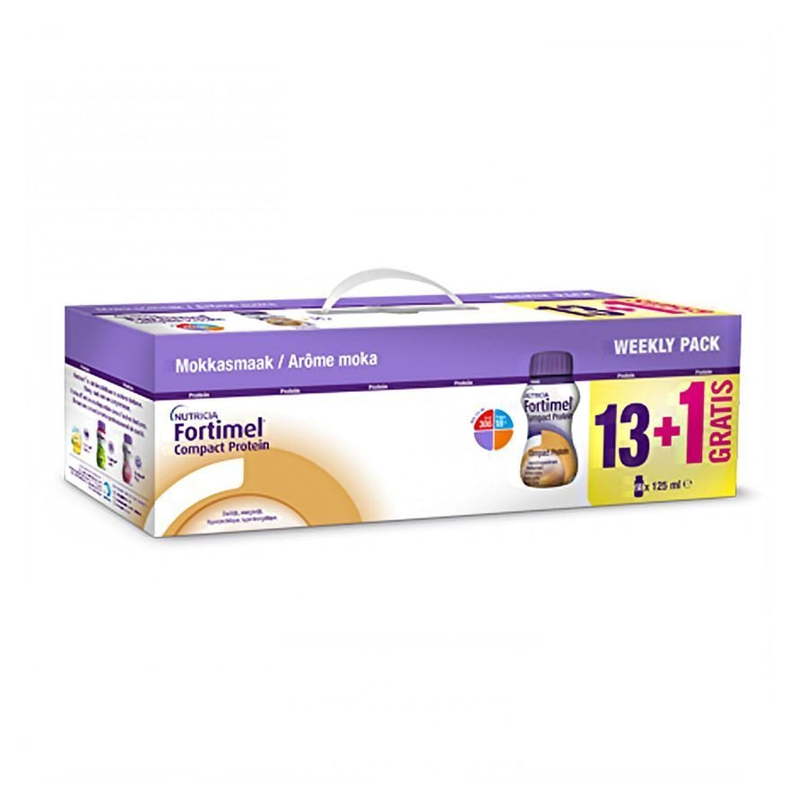 Fortimel Compact Protein Week Pack Mokka 13+1 gratis 125ml