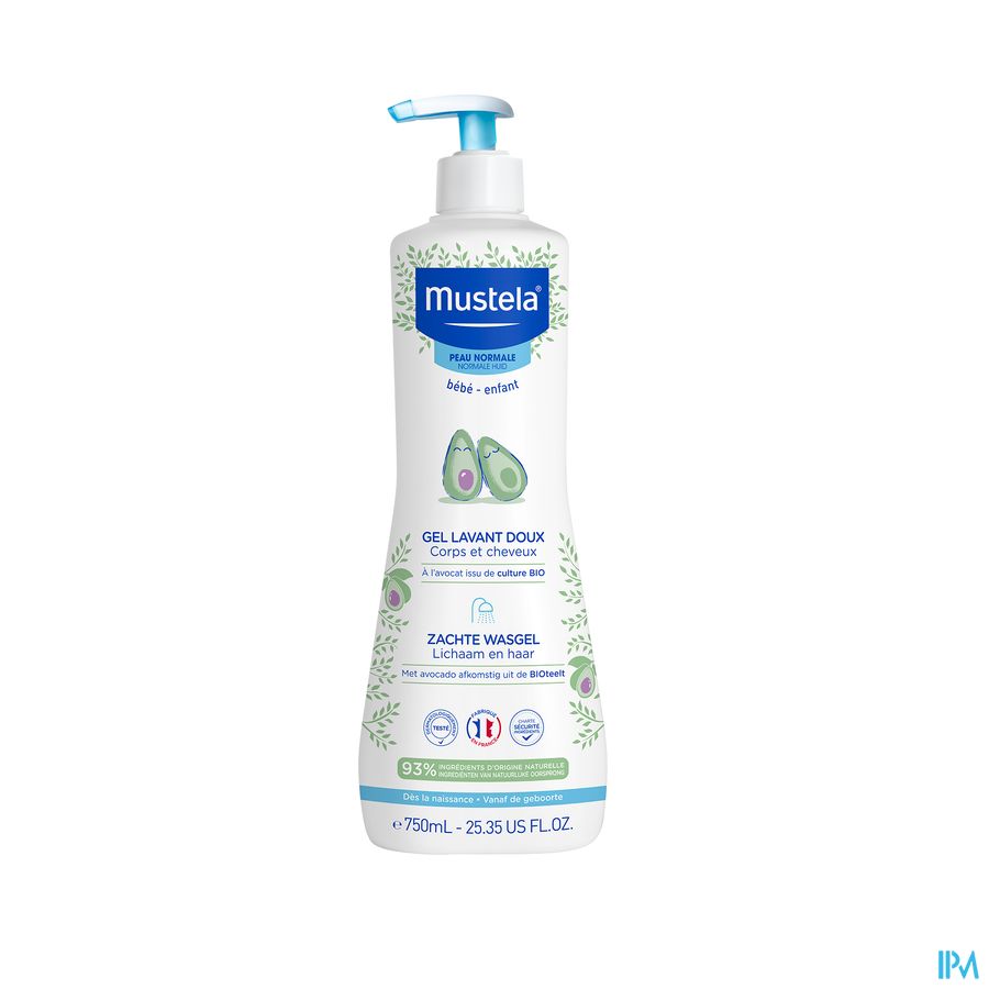 Mustela Zachte Wasgel 750ml afbeelding