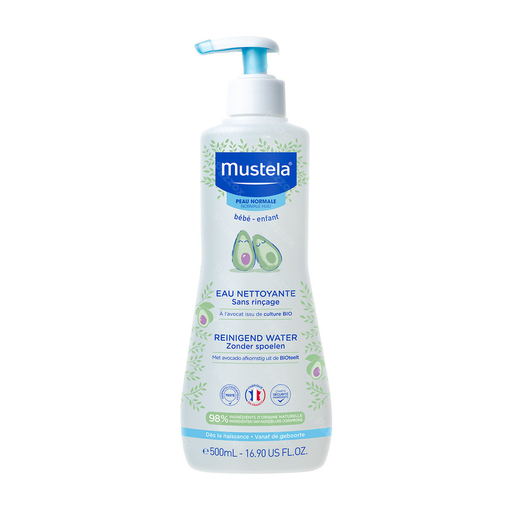 Mustela Baby Reinigend Water Zonder Spoelen 500ml