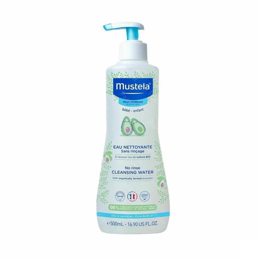 Mustela Baby Reinigend Water Zonder Spoelen 500ml