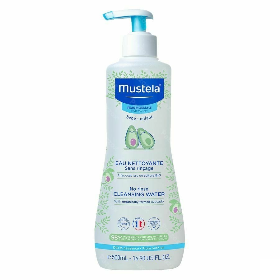 Mustela Baby Reinigend Water Zonder Spoelen 500ml