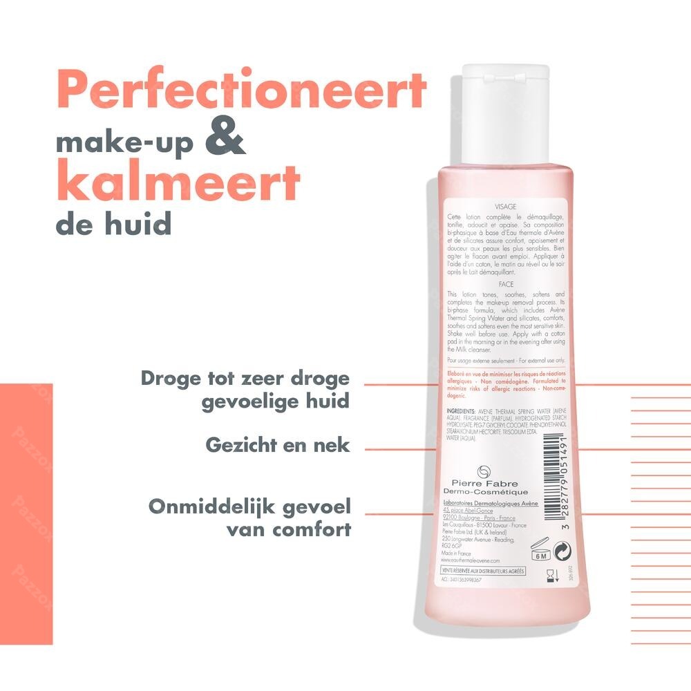 Avene Lotion Tonic Verzacht. 200ml