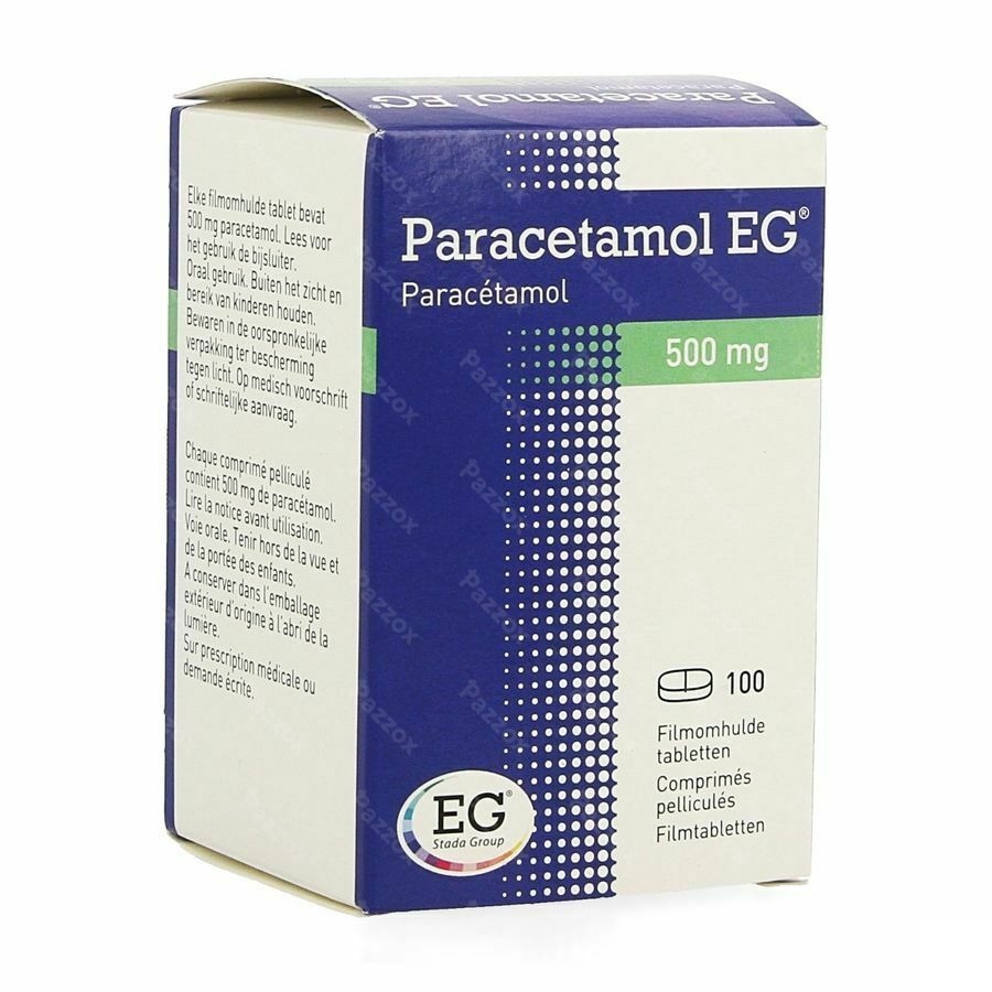 Paracetamol Eg 500mg 100 Filmomhulde Tabletten In Pot