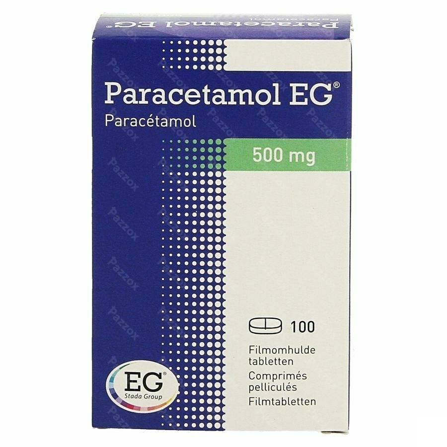 Paracetamol Eg 500mg 100 Filmomhulde Tabletten In Pot
