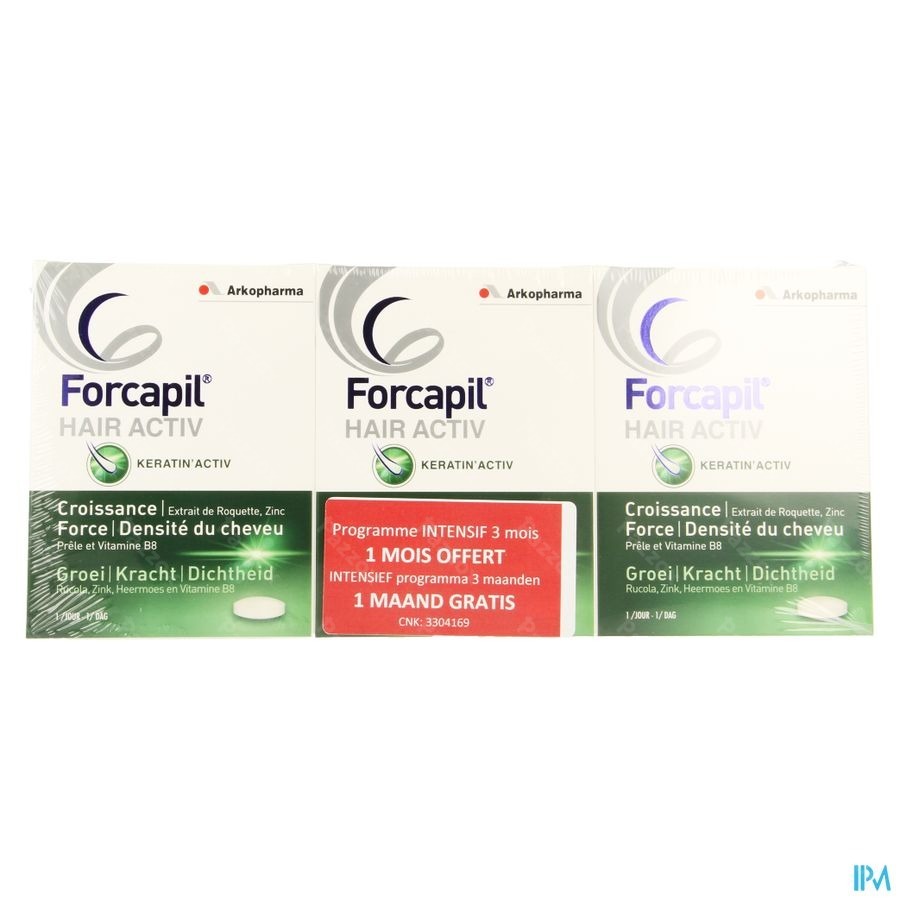 Forcapil Hair Activ Comp 3x30 Promo 3 Maand
