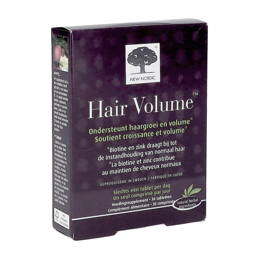 New Nordic Hair Volume Voedingssupplement Haargroei en Volume 30 Tabletten afbeelding