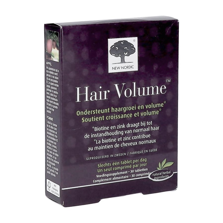 New Nordic Hair Volume Voedingssupplement Haargroei en Volume 30 Tabletten