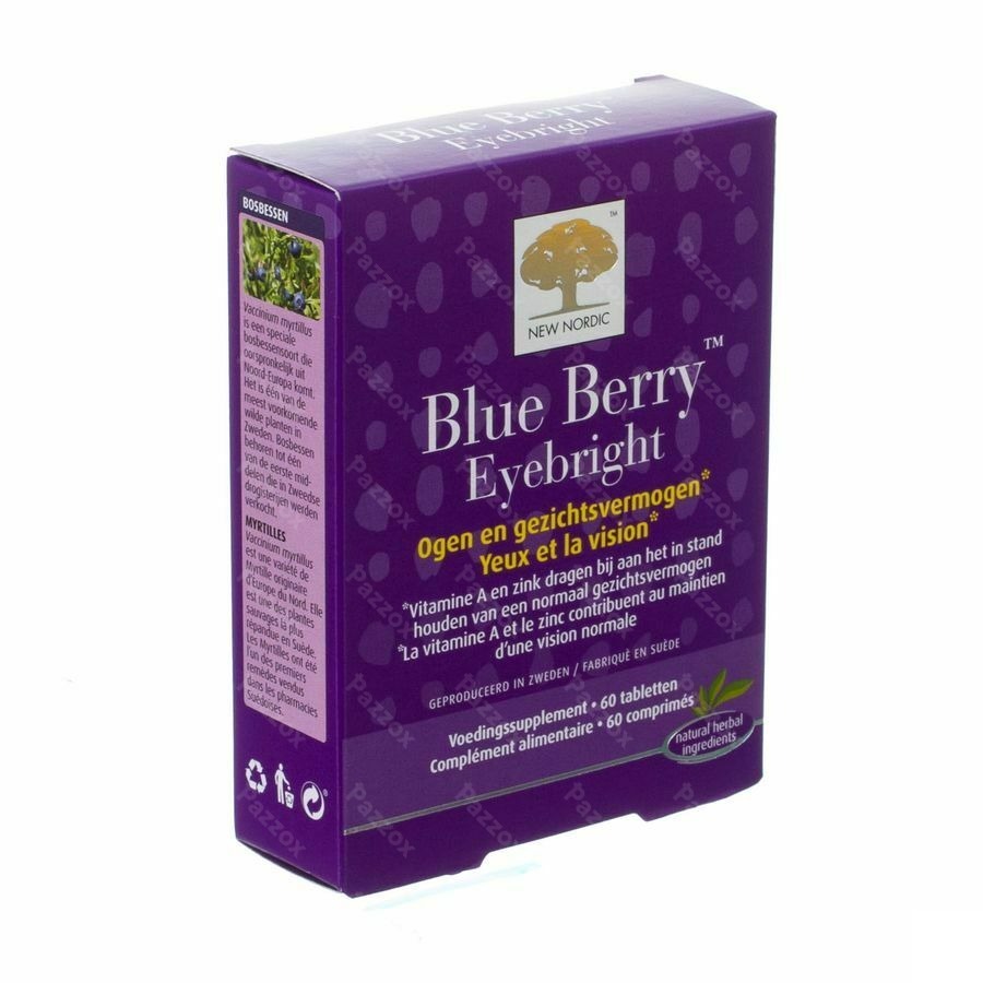 New Nordic Blue Berry Eyebright Tabl 60