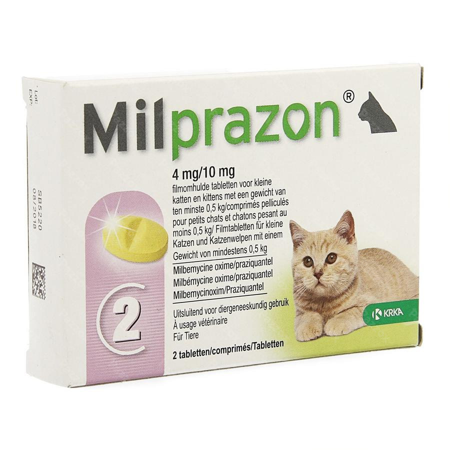 Milprazon 4mg/ 10mg Kat +0,5kg Comp 1x2
