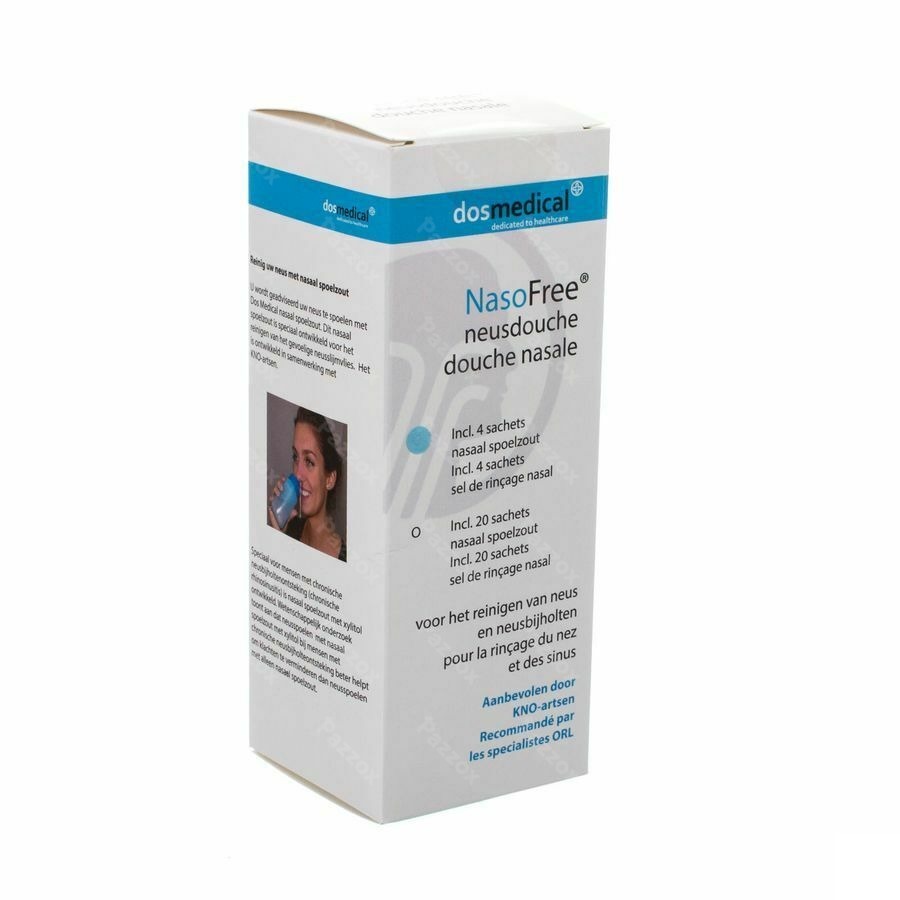 Nasofree Neusdouche Fl + 4 Zakjes