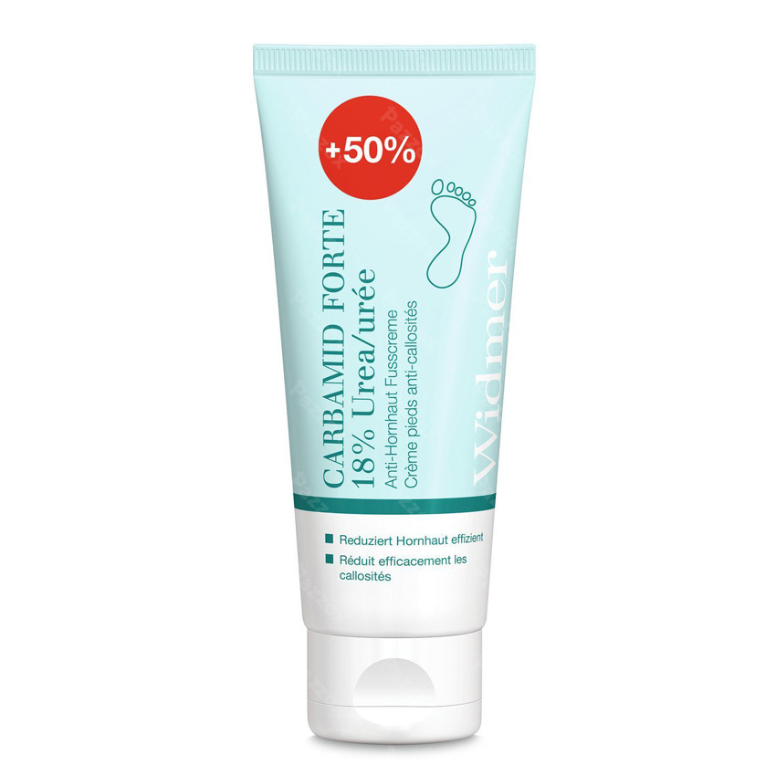 Louis Widmer Carbamide Forte 18% Ureum Voetencrème Zonder Parfum 50ml+25ml Gratis