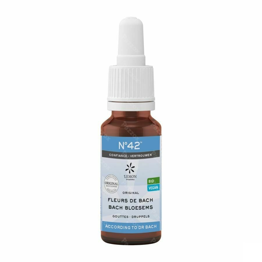 Bachbloesem Bio N°42 Druppels Zelfvertrouwen 20ml