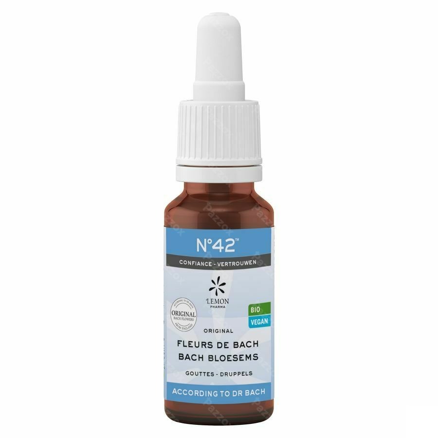 Bachbloesem Bio N°42 Druppels Zelfvertrouwen 20ml