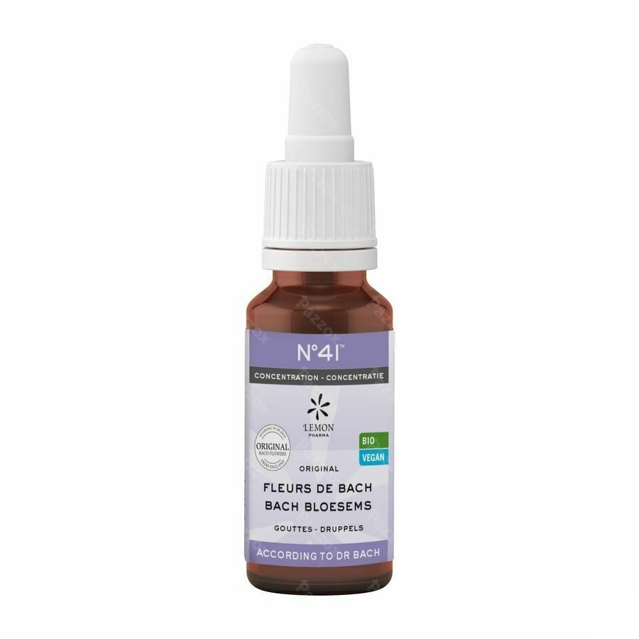 Bachbloesem Bio N°41 Druppels Concentratie 20ml