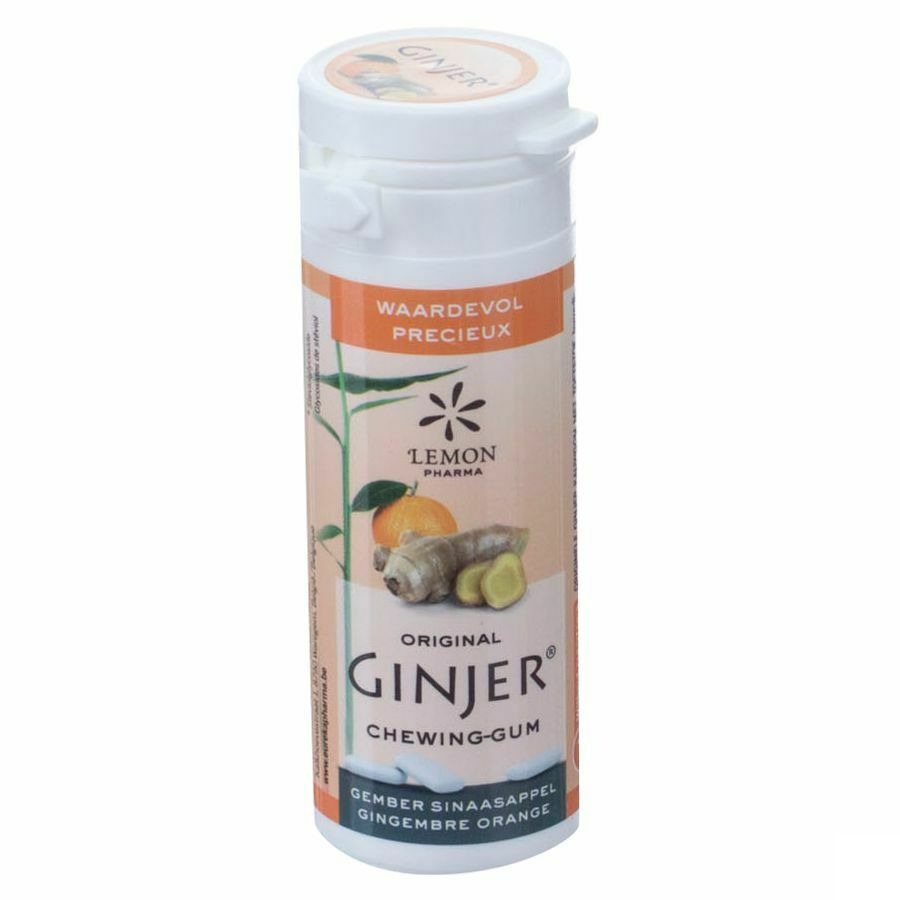 Ginjer Original Xylitol Kauwgom 30gr - Lemon Pharma