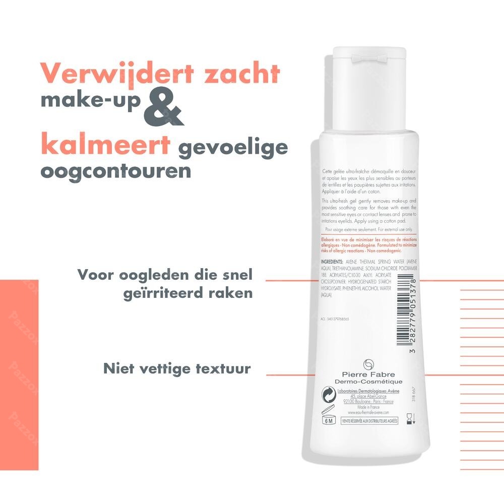 Avène Zachte Oogreiniging 125ml