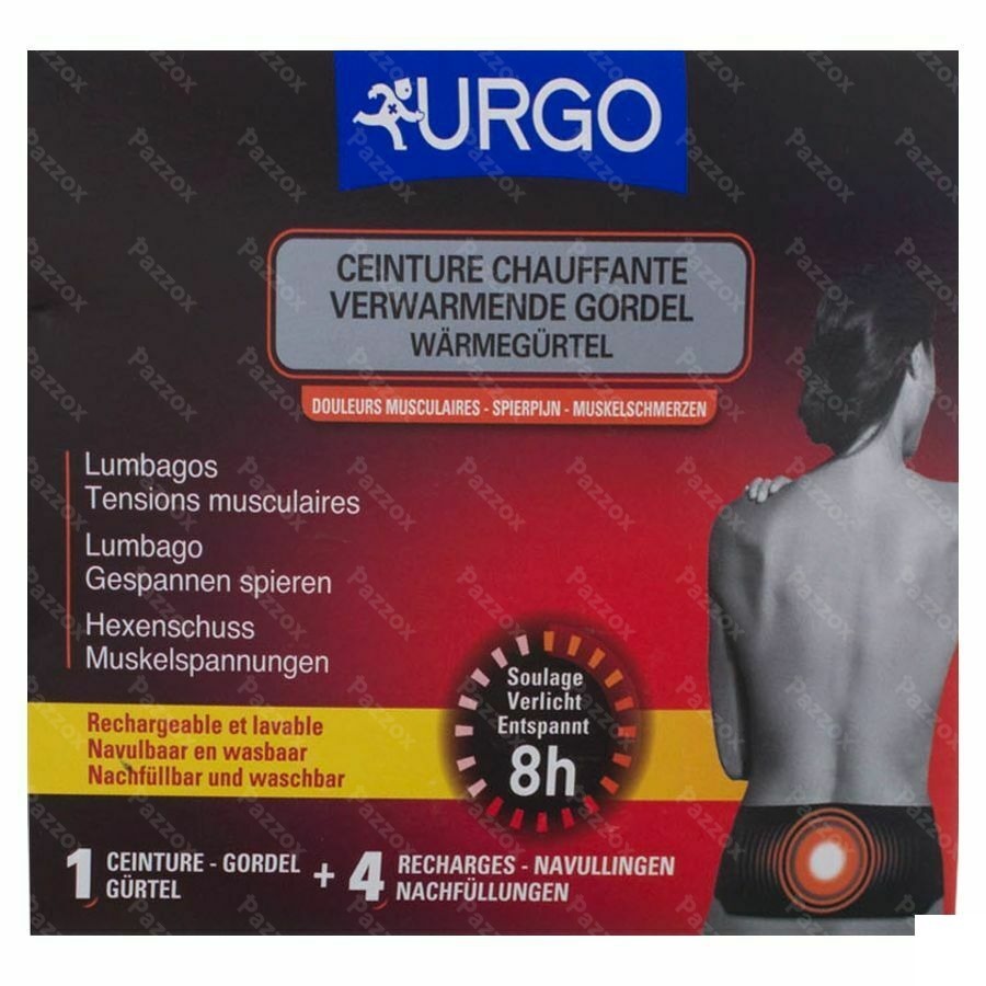 Urgo Verwarmende Gordel + 4 Navullingen 