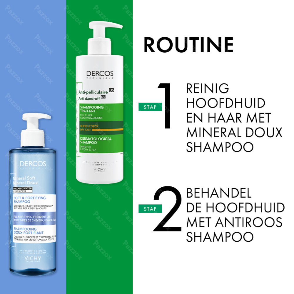 Vichy Dercos Anti Roos Shampoo Droog Haar 390ml