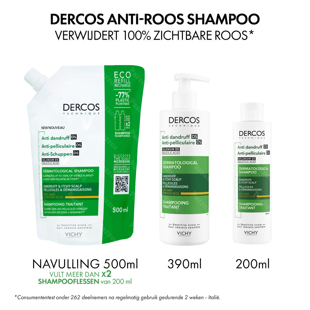 Vichy Dercos Anti Roos Shampoo Droog Haar 390ml