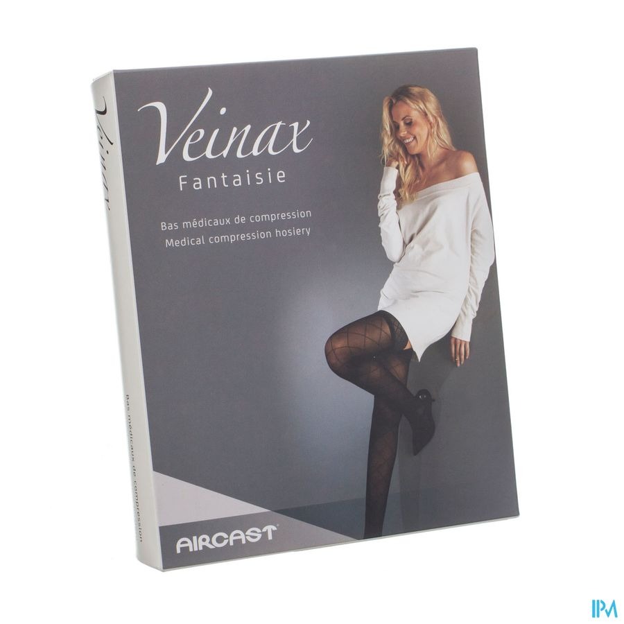 Veinax Panty Grote Diamant 2 Lang Zwart Maat 2