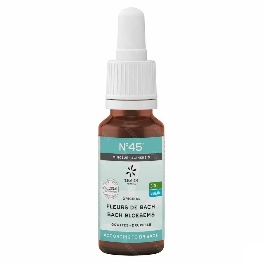Bachbloesem Bio N°45 Druppels Vermageren 20ml