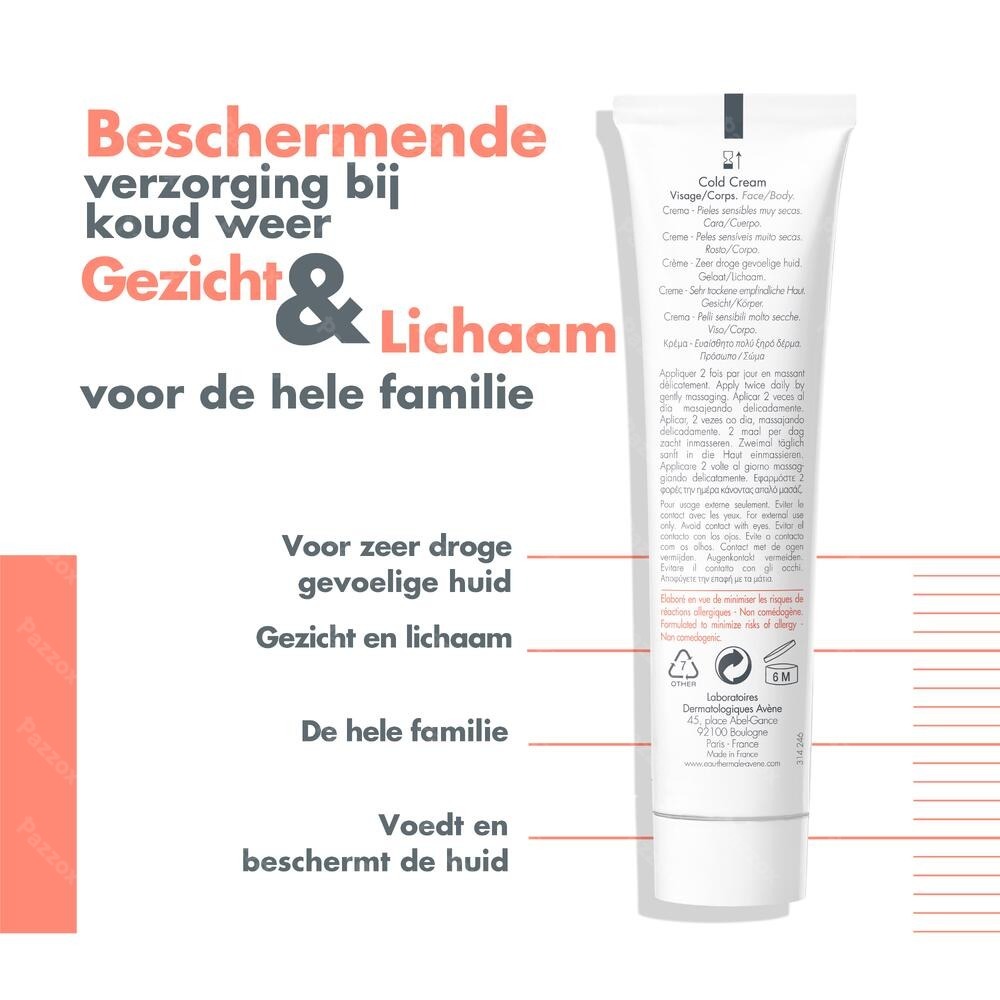 Avene Cold Cream Creme Nf 100ml