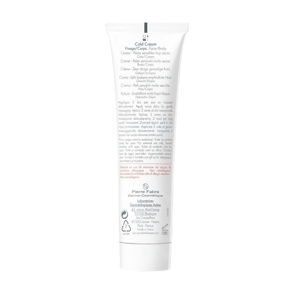 Avene Cold Cream Creme Nf 100ml