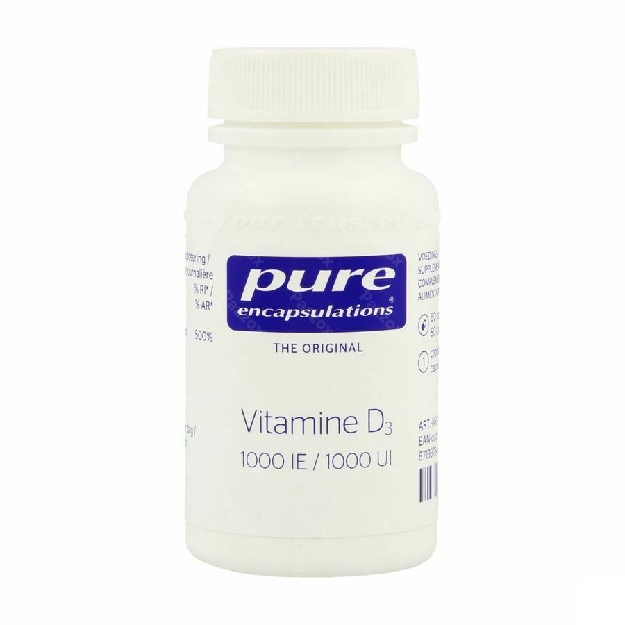 Pure Encapsulations Vitamine D 3 1000 IE 60 Capsules