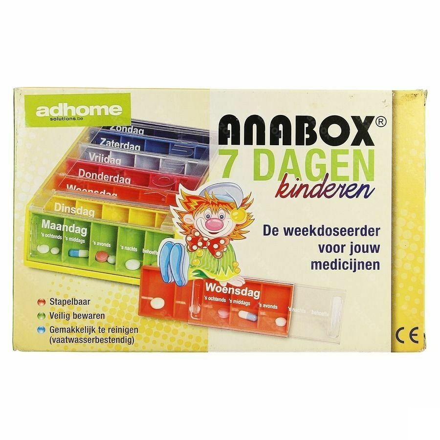 Kinderpillendoos Anabox 7x5 Rainbow Nl
