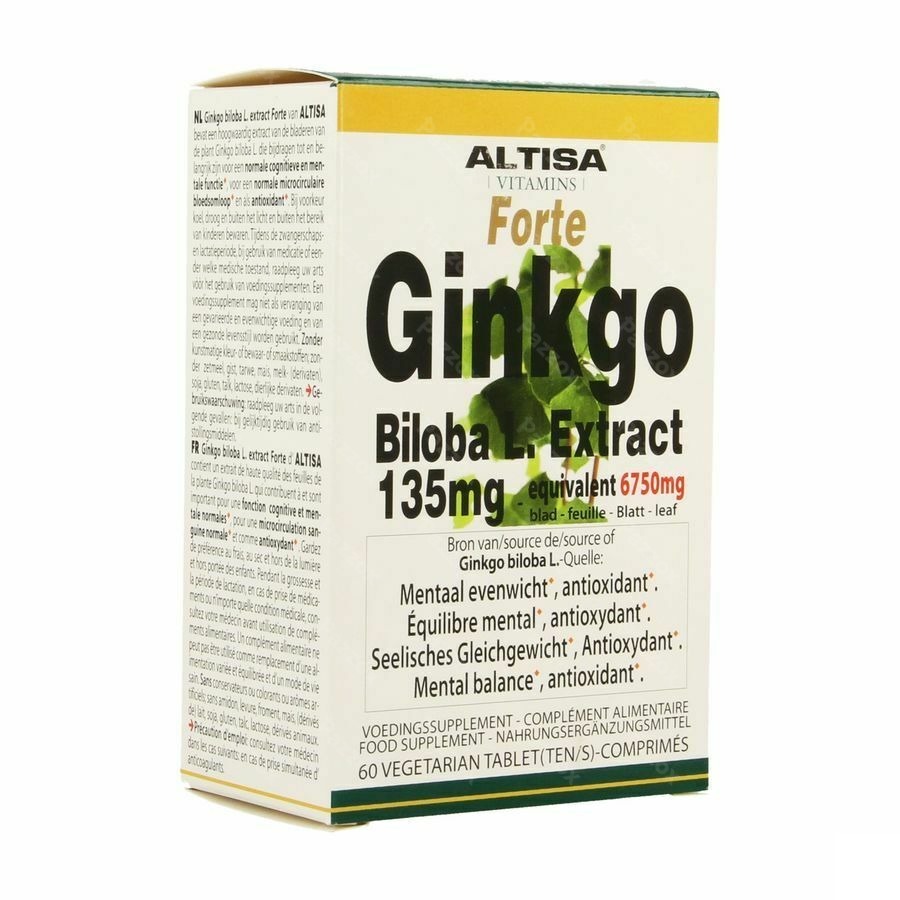 Altisa Ginkgo Biloba 135mg Comp 60