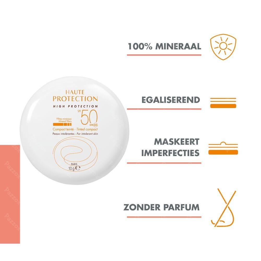 Avene Zon Compact Getint Spf50+ Goud 10g