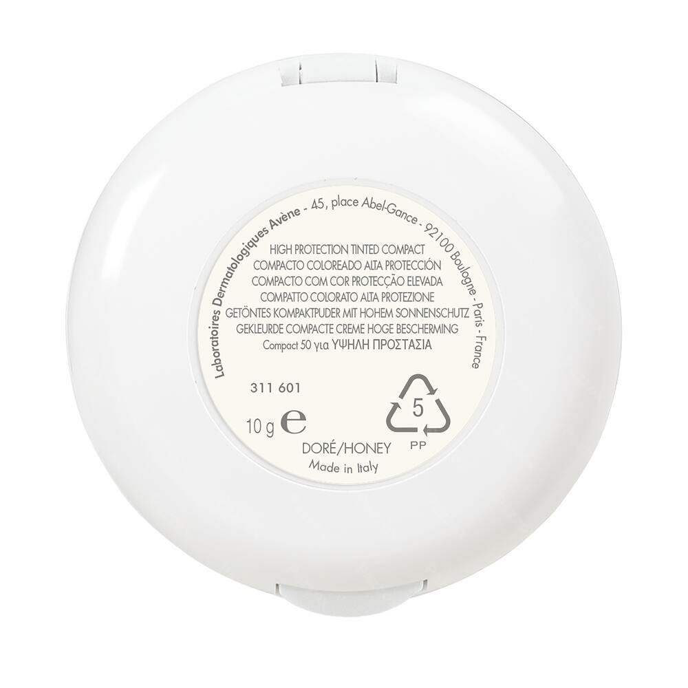 Avene Zon Compact Getint Spf50+ Goud 10g