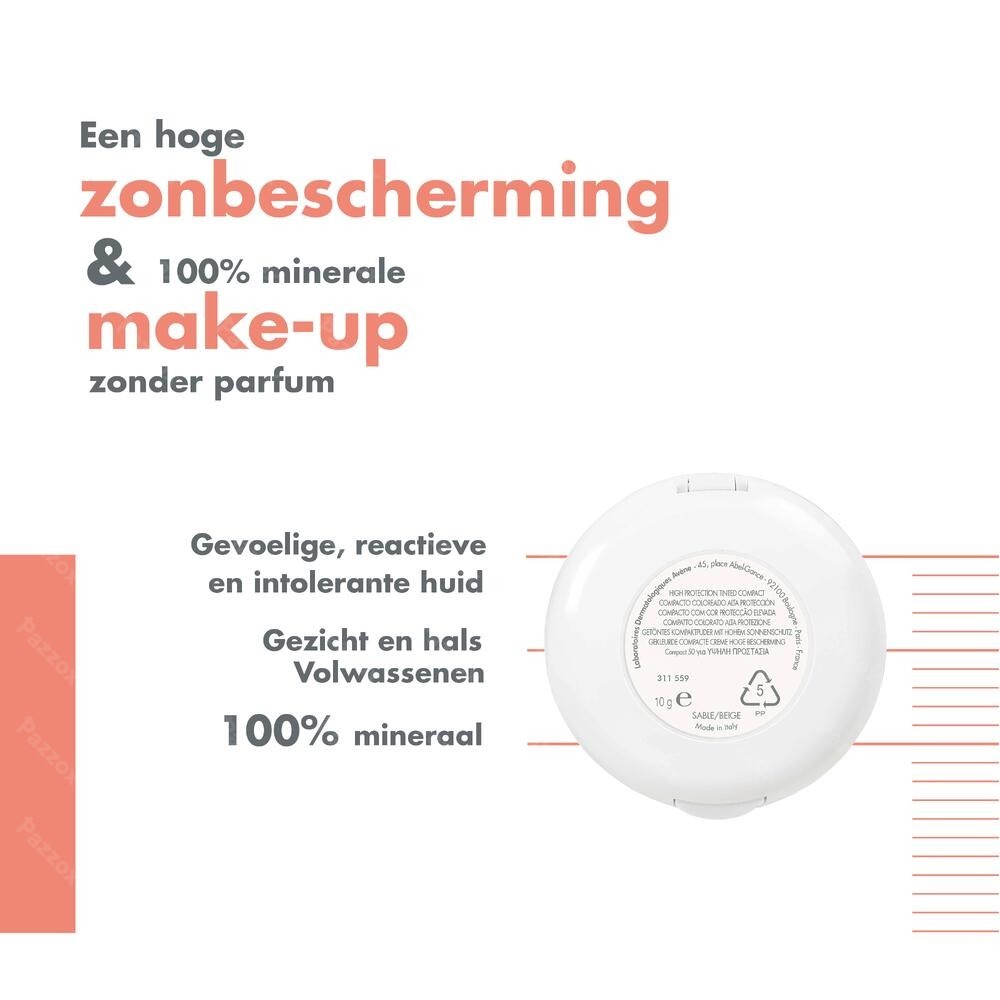 Avene Zon Compact Getint Spf50+ Goud 10g