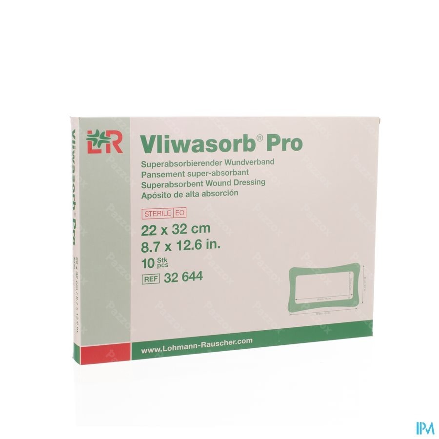 Vliwasorb Pro Verband 22x32cm 10 32644