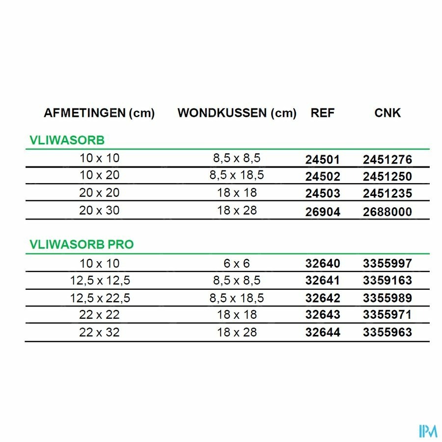 Vliwasorb Pro Verband 12,5x22,5cm 10 32642