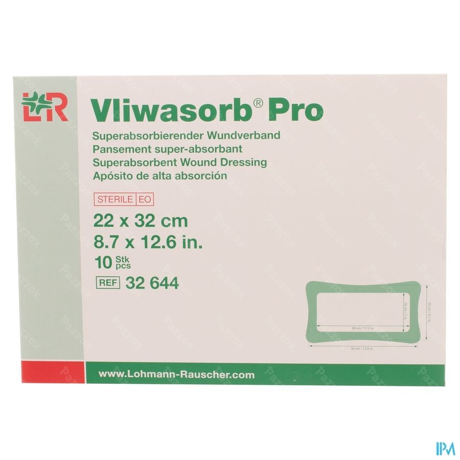 Vliwasorb Pro Verband 22x32cm 10 32644