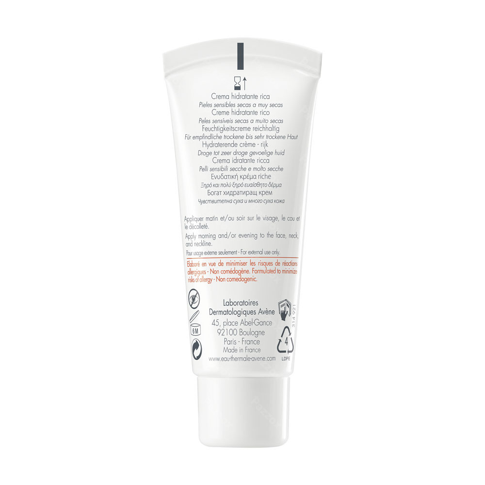 Avène Hydrance Rijke Crème Droge Huid 40ml