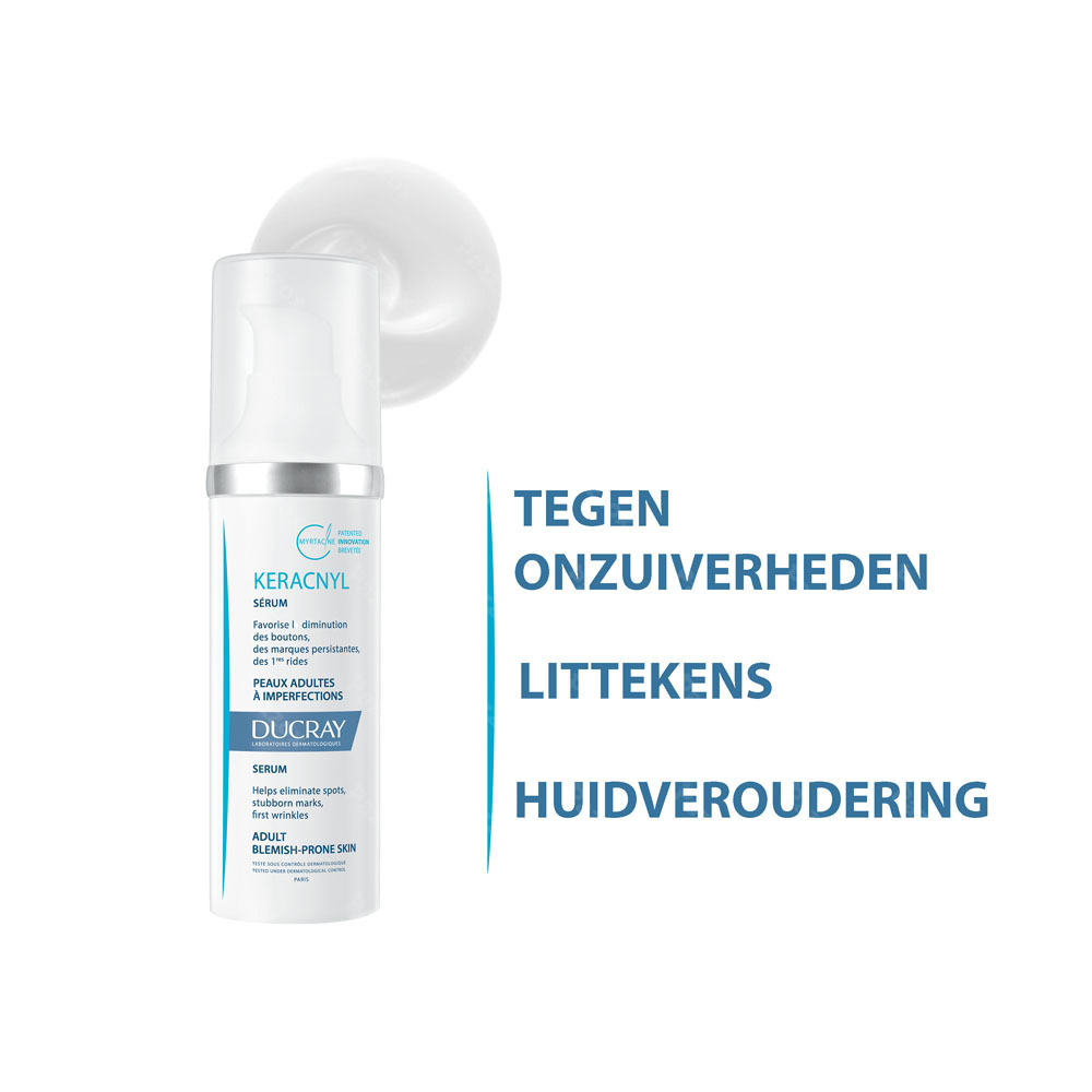 Ducray Keracnyl Serum Anti-Onzuiverheden Volwassen Huid 30ml
