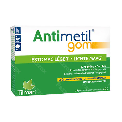 Antimetil Gom Lichte Maag 24 Gommetjes