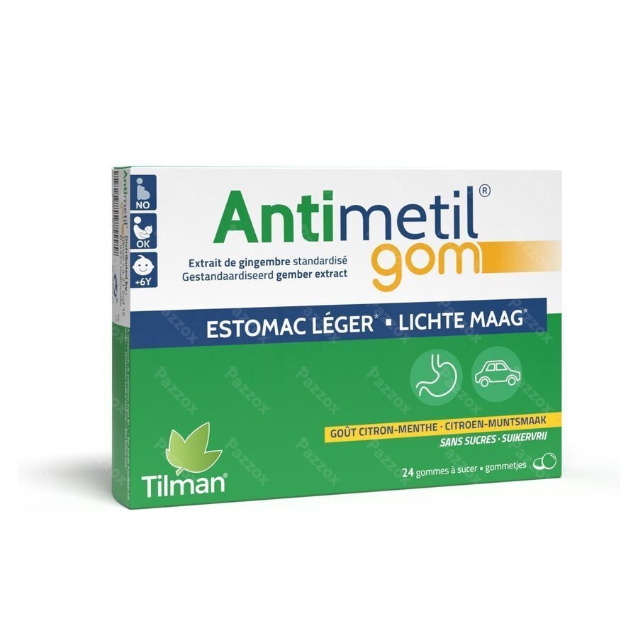 Antimetil Gom Lichte Maag 24 Gommetjes