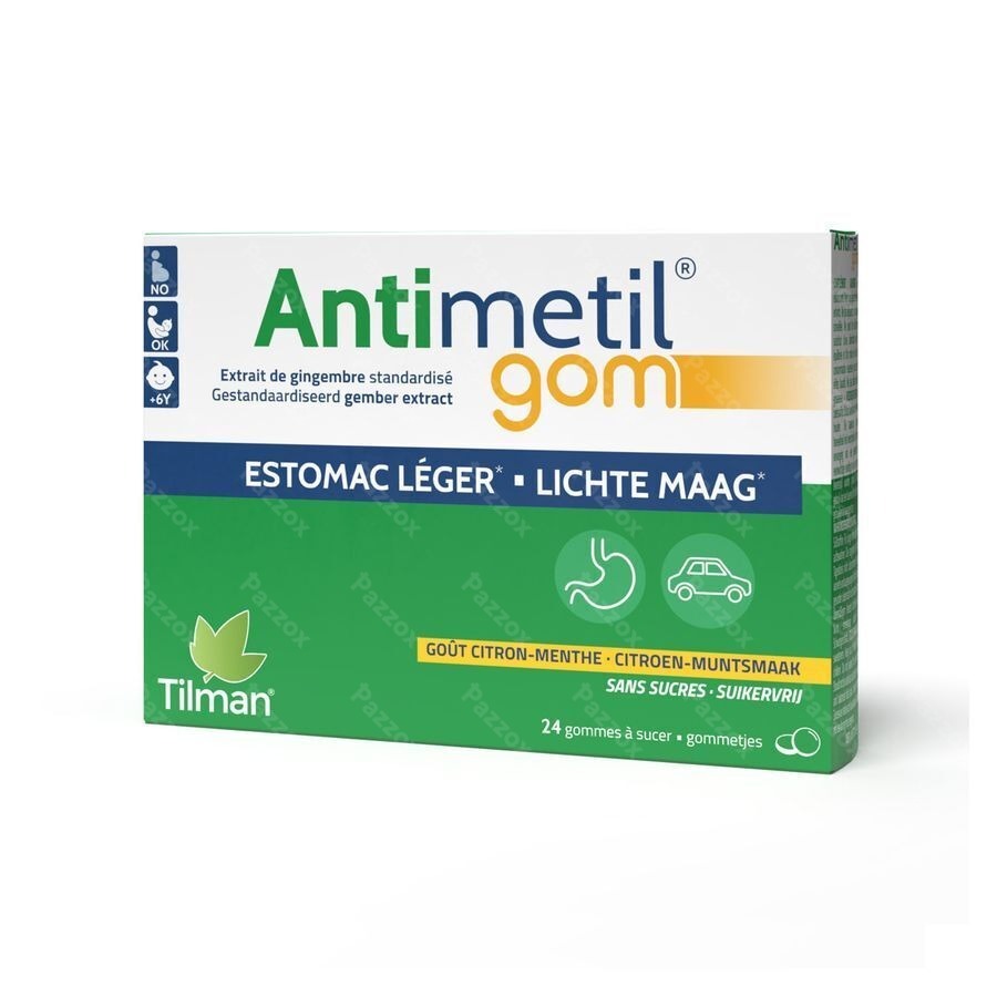 Antimetil Gom Lichte Maag 24 Gommetjes