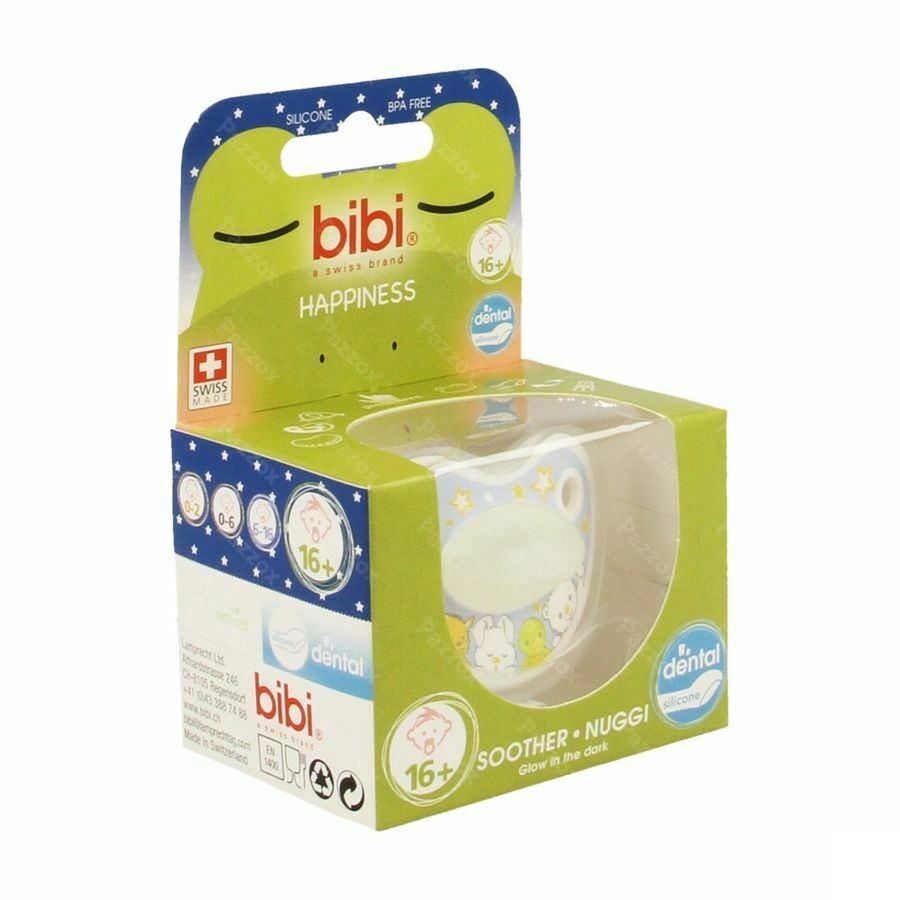Bibi Fopspeen Dental Glow In The Dark +16m