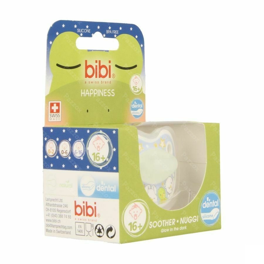 Bibi Fopspeen Dental Glow In The Dark +16m