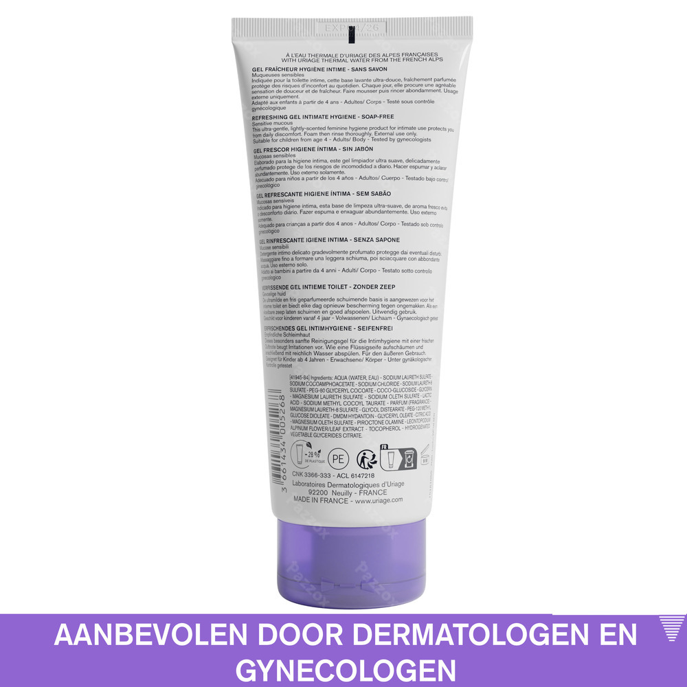 Uriage Gyn-Phy Intieme Reinigingsgel 200ml